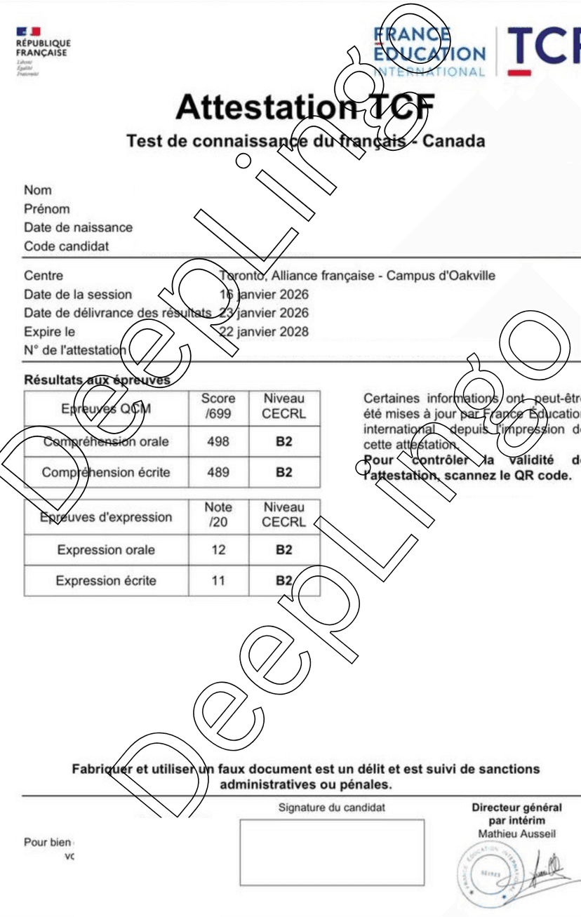 Sarah C. TCF score card